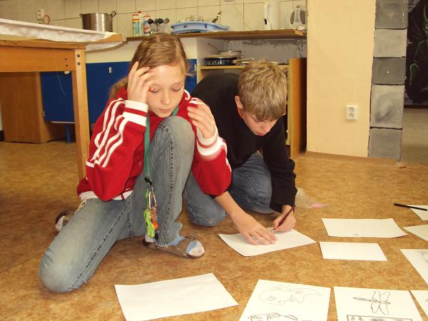 Malování na hedvábí - 25. 10. 2009