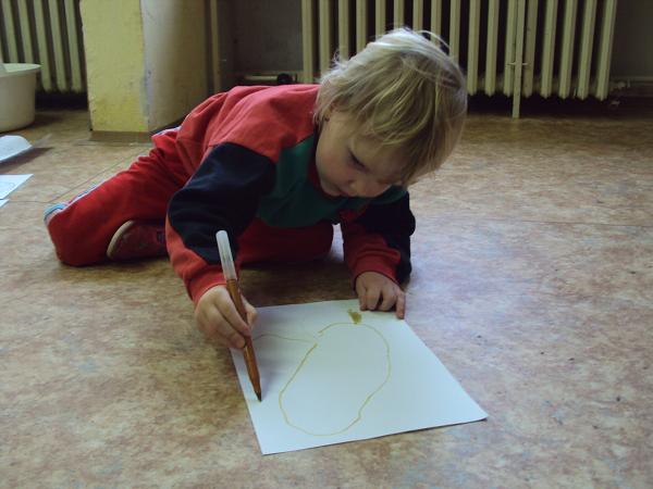 Malování na hedvábí - 25. 10. 2009