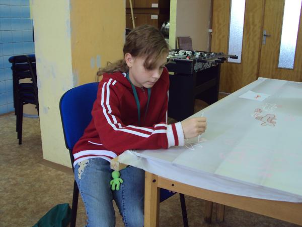 Malování na hedvábí - 25. 10. 2009