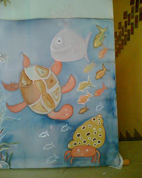 Malování na hedvábí - 25. 10. 2009