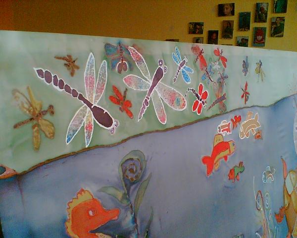 Malování na hedvábí - 25. 10. 2009