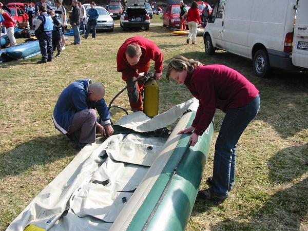 Sjíždění Ostravice - 5.4.2009