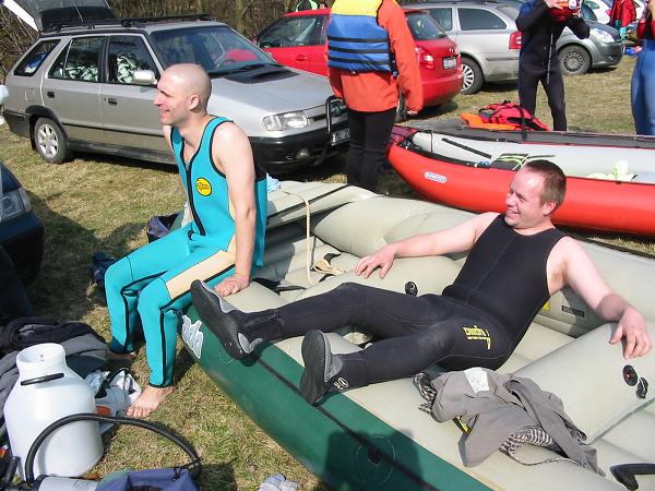 Sjíždění Ostravice - 5.4.2009