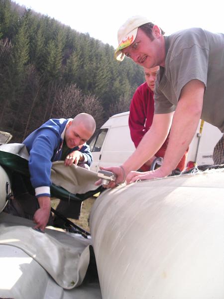 Sjíždění Ostravice - 5.4.2009