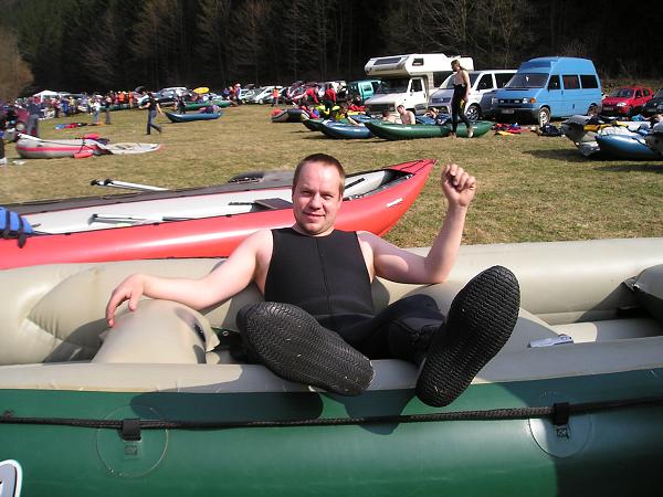 Sjíždění Ostravice - 5.4.2009