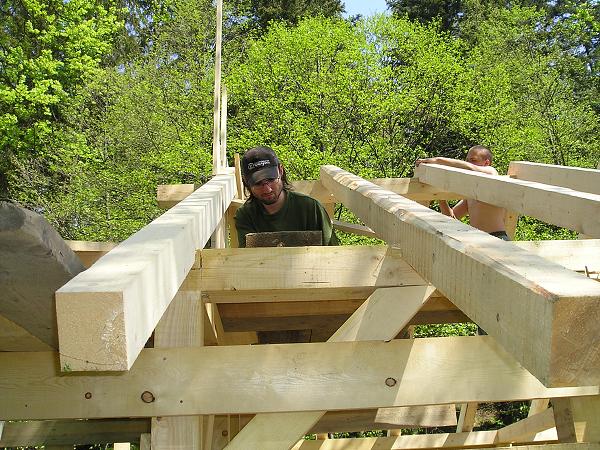 Stavba chaty v Čermné - 7.-11.5.2009