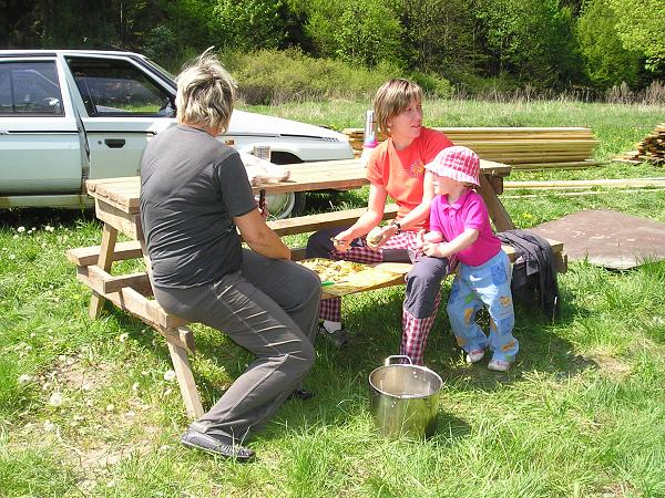 Stavba chaty v Čermné - 7.-11.5.2009