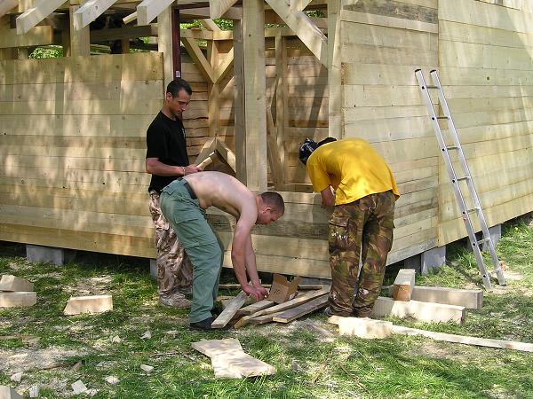 Stavba chaty v Čermné - 7.-11.5.2009