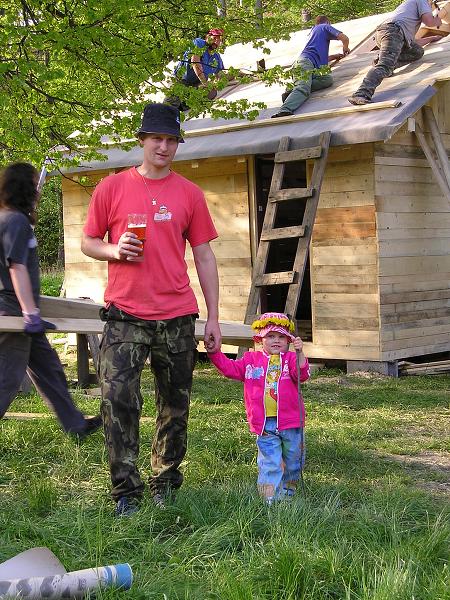 Stavba chaty v Čermné - 7.-11.5.2009