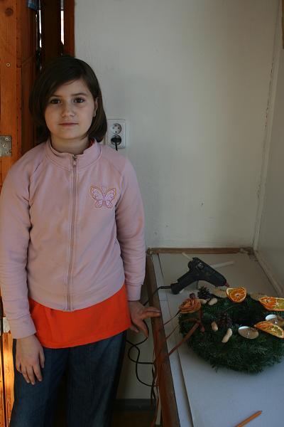 Výroba věnců - 5. 12. 2010