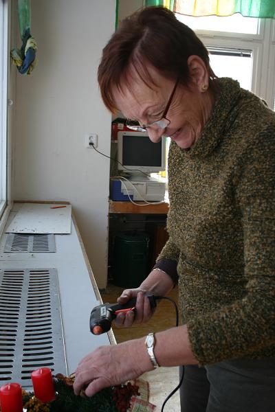 Výroba věnců - 5. 12. 2010