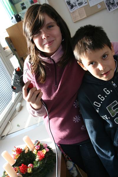 Výroba věnců - 5. 12. 2010