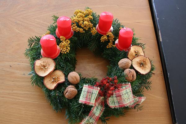 Výroba věnců - 5. 12. 2010