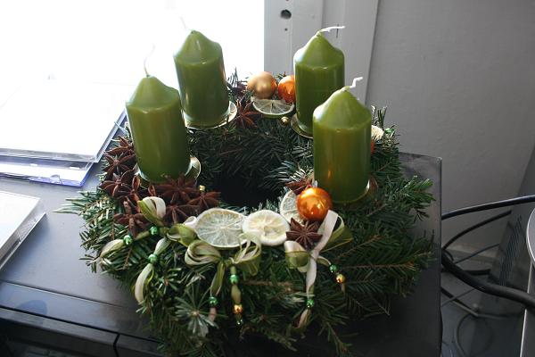 Výroba věnců - 5. 12. 2010