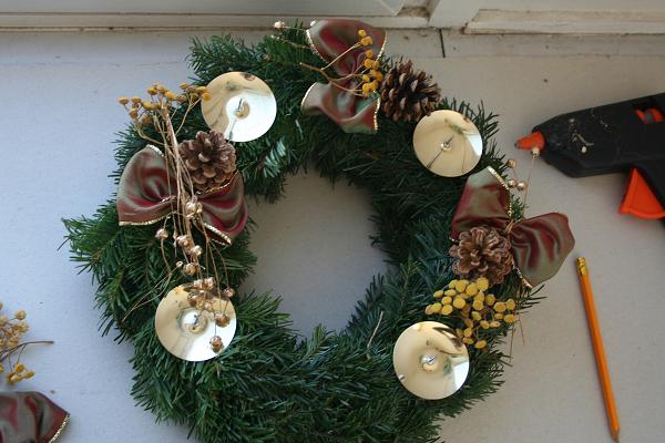 Výroba věnců - 5. 12. 2010