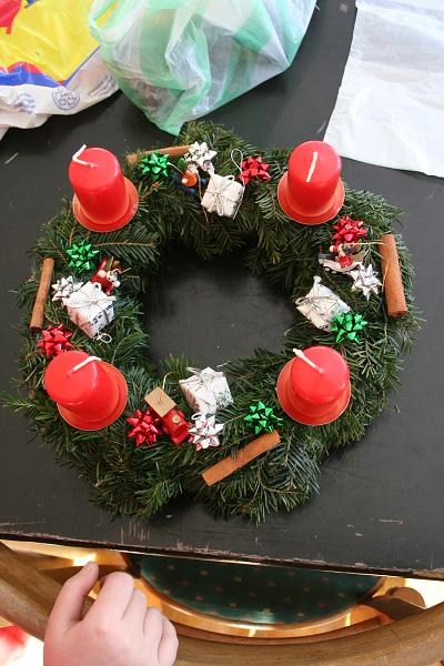 Výroba věnců - 5. 12. 2010