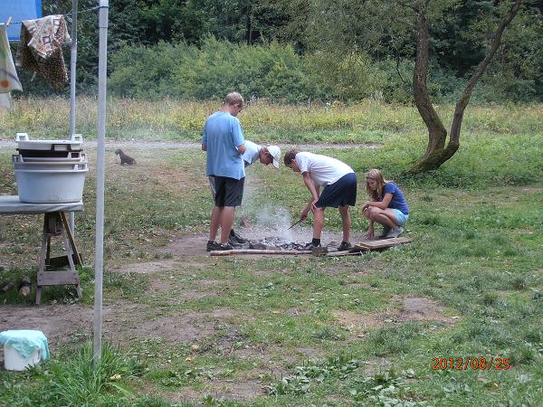 Bourání tábora - 25.-26.8.2012