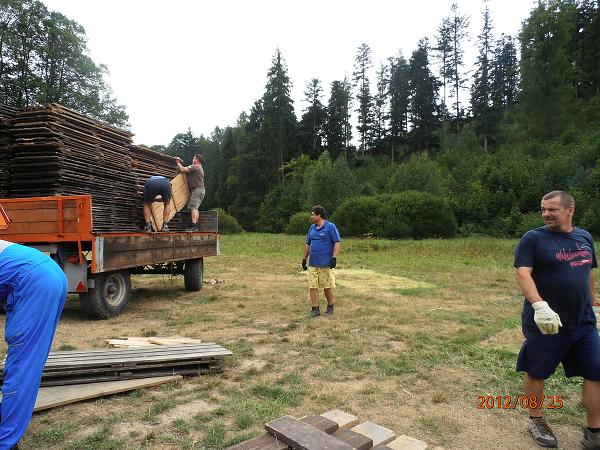 Bourání tábora - 25.-26.8.2012