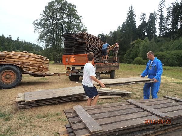 Bourání tábora - 25.-26.8.2012