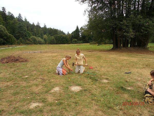 Bourání tábora - 25.-26.8.2012