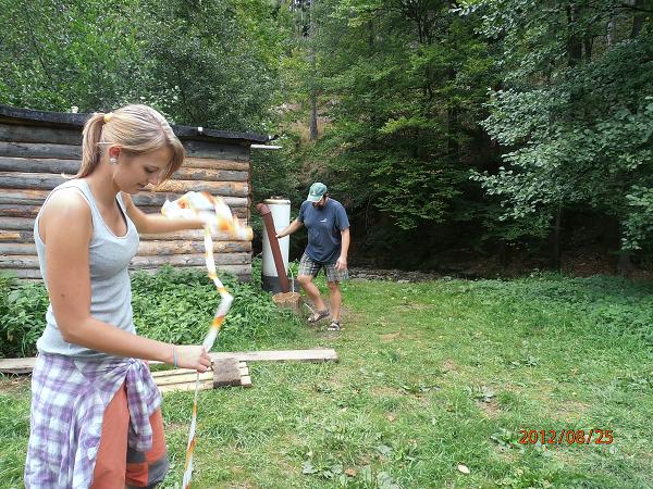 Bourání tábora - 25.-26.8.2012