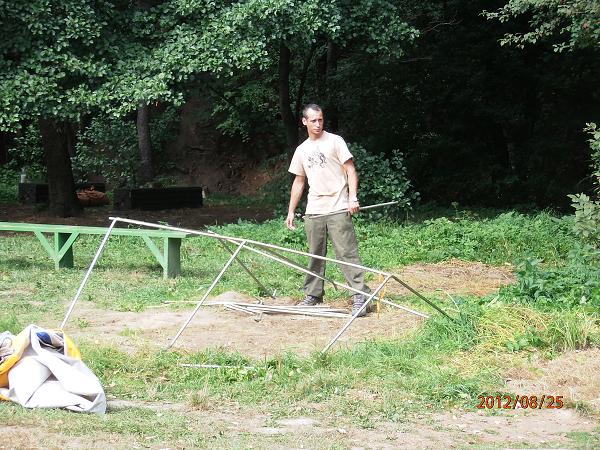 Bourání tábora - 25.-26.8.2012