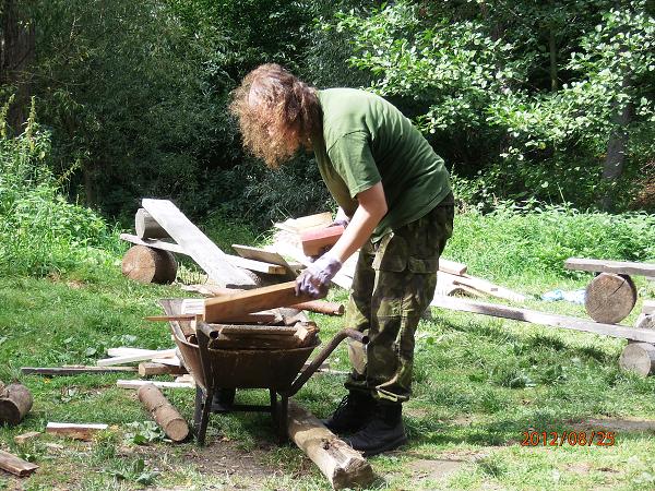 Bourání tábora - 25.-26.8.2012