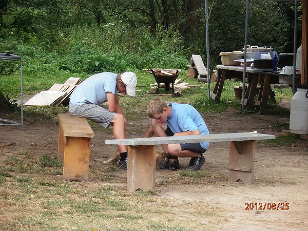 Bourání tábora - 25.-26.8.2012