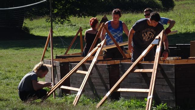 Bourání tábora - 27.-28.8.2016