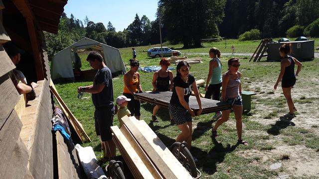 Bourání tábora - 27.-28.8.2016