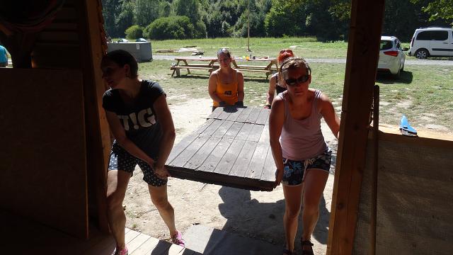 Bourání tábora - 27.-28.8.2016