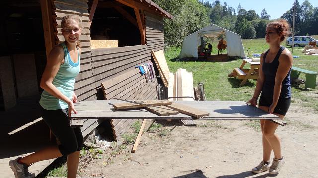 Bourání tábora - 27.-28.8.2016